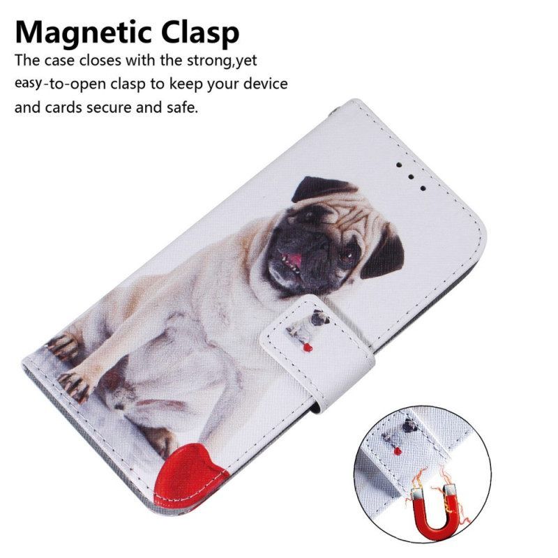 δερματινη θηκη Samsung Galaxy M53 5G Pug Dog